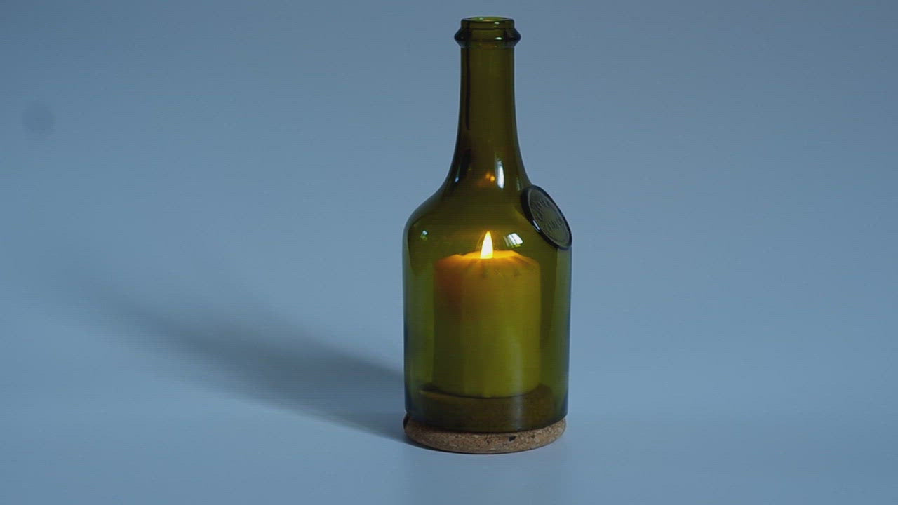 video Photophore Eblouit en bouteille recyclée